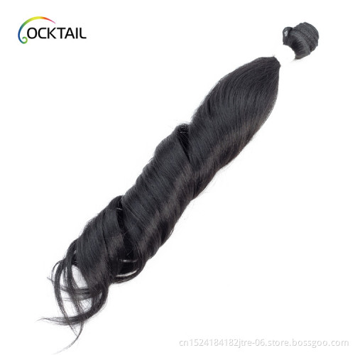 natural protein fiber synthetic hair goods factory, new developed human hair similar fiber